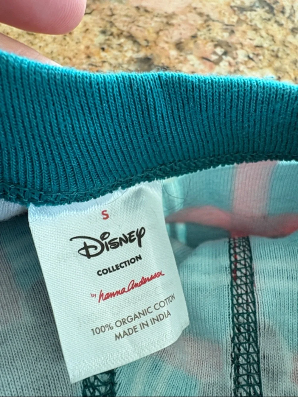 Mickey themed Dog coat in Teal Plaid Cotton Stretch with Red Accents-Size S